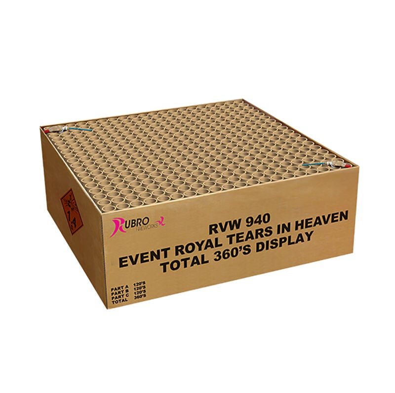 Event Royal Tears in Heaven 360-Schuss-Feuerwerkverbund (Triple Compound) von Geisha-Rubro ab 339.99€ jetzt bestellen
