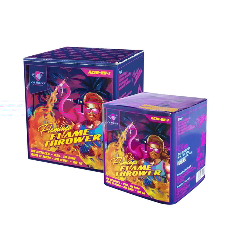 Flamingo Flamethrower 25-Schuss-Feuerwerk-Batterie von Albert Feuerwerk ab 8.99€ jetzt bestellen