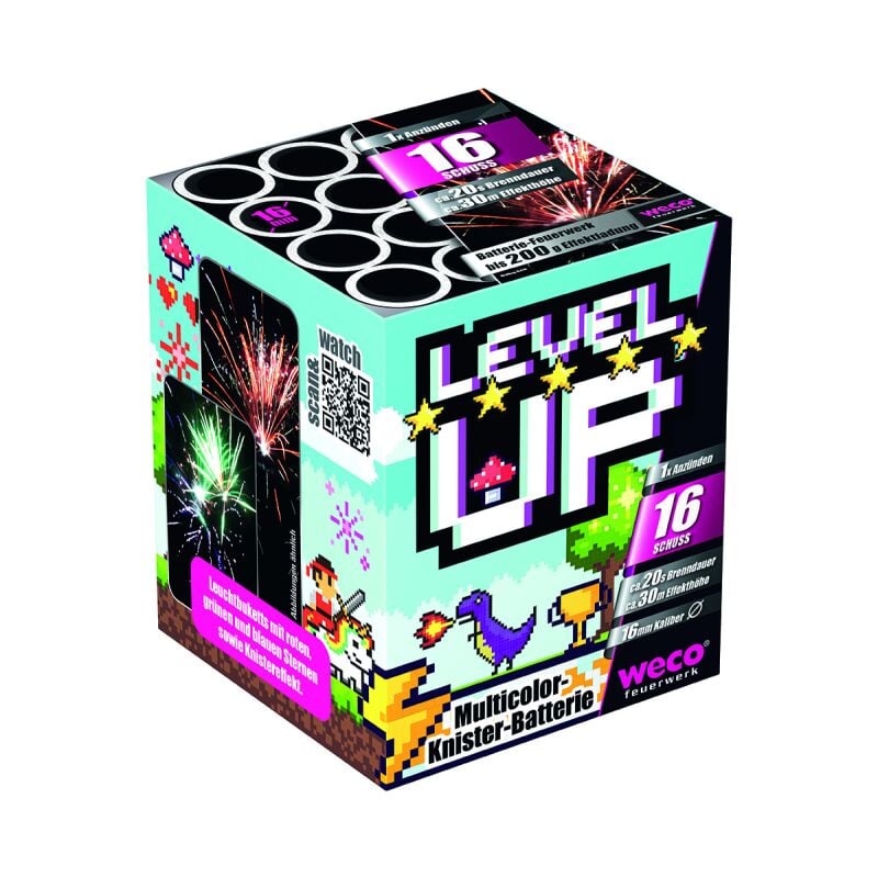 Level Up 16-Schuss-Feuerwerk-Batterie von Weco ab 7.64€ jetzt bestellen