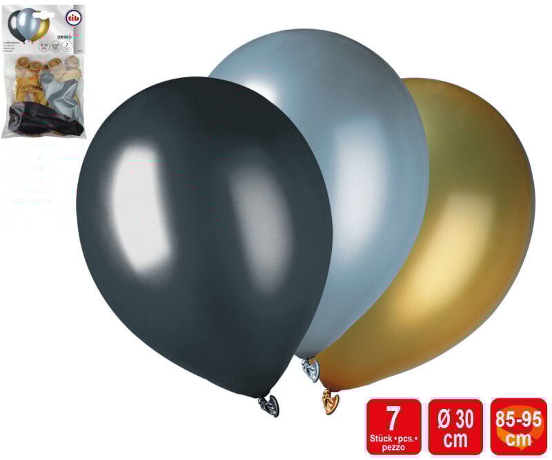 Luftballons „metallic” 7 Stück von TIB Heyne ab 1.99€ jetzt bestellen