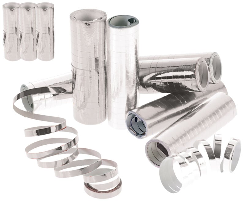 Luftschlangen „metallic-silber“ 3er Pack von TIB Heyne ab 1.99€ jetzt bestellen