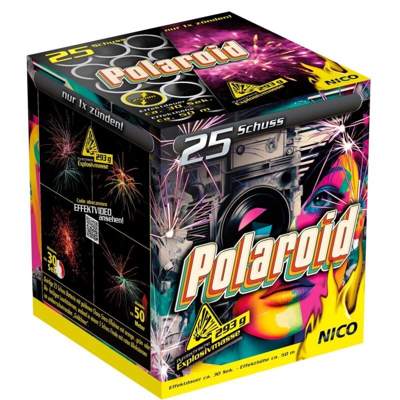 Polaroid 25-Schuss-Feuerwerk-Batterie von NICO Europe ab 29.74€ jetzt bestellen