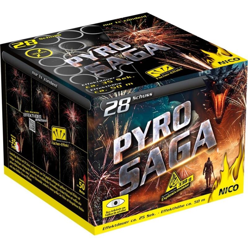 Pyro Saga 28-Schuss-Feuerwerk-Batterie von NICO Europe ab 33.14€ jetzt bestellen