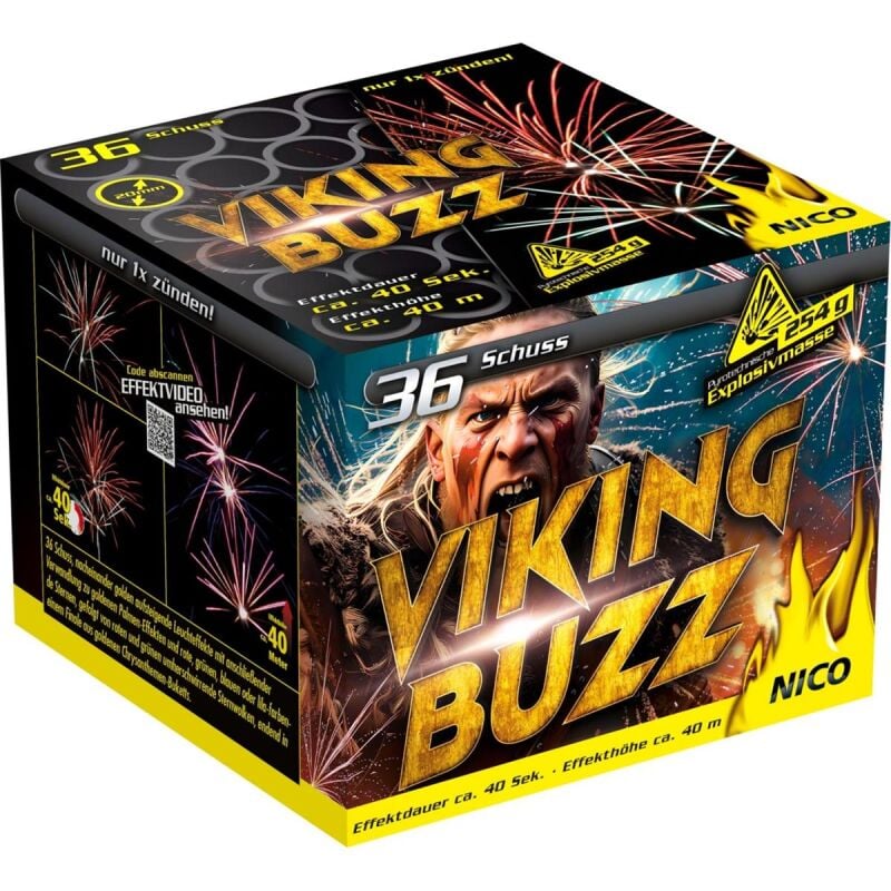 Viking Buzz 36-Schuss-Feuerwerk-Batterie von NICO Europe ab 22.94€ jetzt bestellen