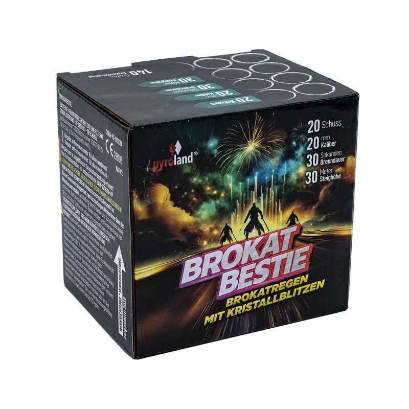 Brokat Bestie 20-Schuss-Feuerwerk-Batterie von Pyroland ab 10.44€ jetzt bestellen