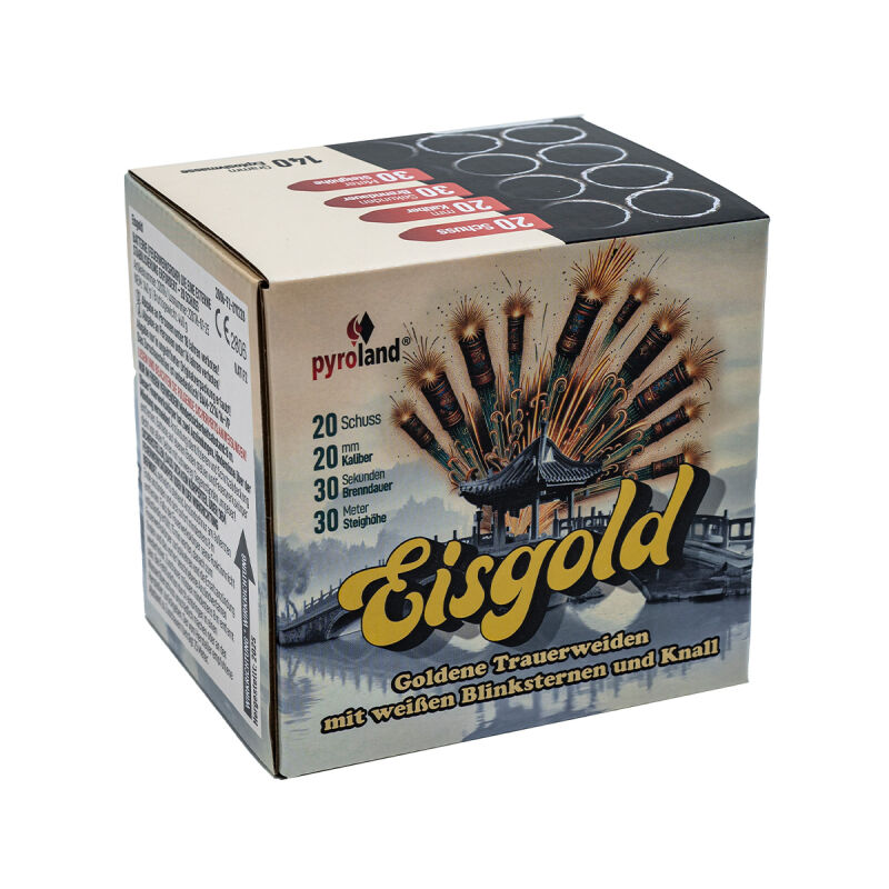 Eisgold 20-Schuss-Feuerwerk-Batterie von Pyroland ab 10.44€ jetzt bestellen