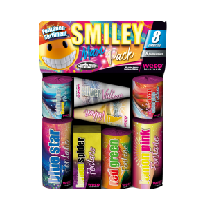 Smiley Maxi Pack 8-teiliges Fontänen-Sortiment von Weco ab 10.99€ jetzt bestellen