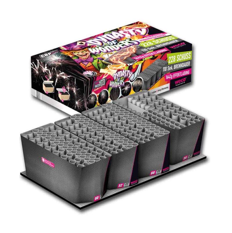 Dynasty of Wonder 228-Schuss-Feuerwerkverbund von Weco ab 191.24€ jetzt bestellen