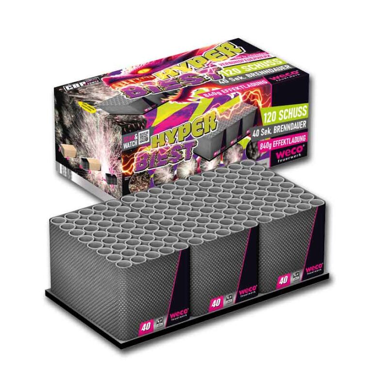 Hyper Biest 120-Schuss-Feuerwerkverbund von Weco ab 73.09€ jetzt bestellen