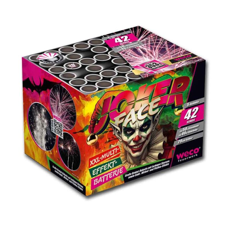 Joker Face 42-Schuss-Feuerwerk-Batterie von Weco ab 28.04€ jetzt bestellen