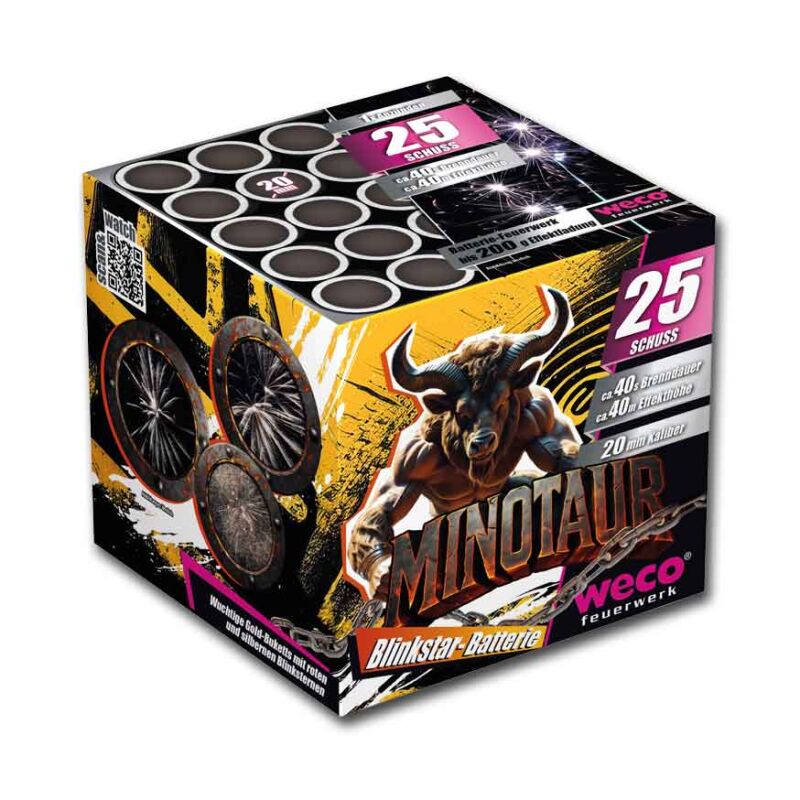 Minotaur 25-Schuss-Feuerwerk-Batterie von Weco ab 13.59€ jetzt bestellen
