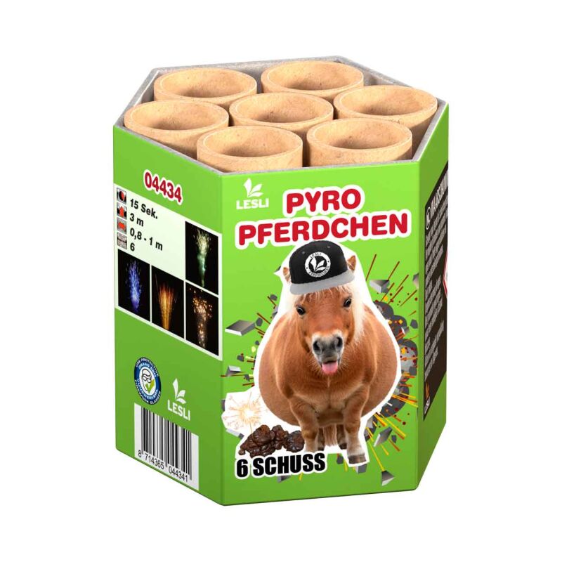 Pyro Pferdchen 6-Schuss-Feuerwerk-Batterie von Lesli ab 2.47€ jetzt bestellen